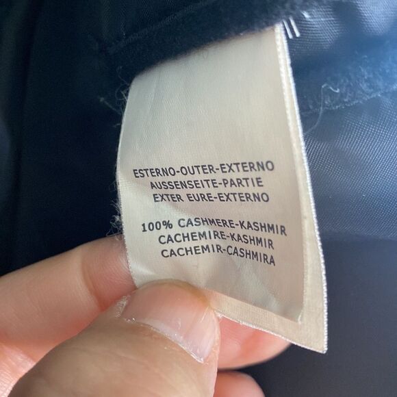 ERMENEGILDO ZEGNA Men’s 100% Cashmere Black Short Coat/Jacket Size 56 Italy - Picture 4 of 6